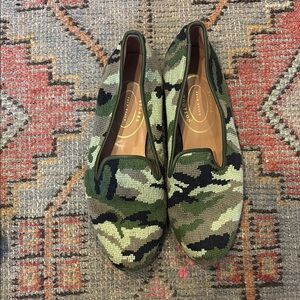 Stubbs and Wootton Green Camouflage Loafers
